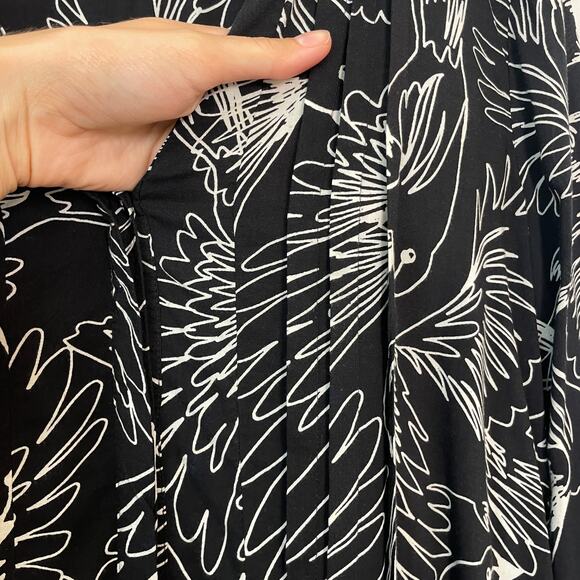 Maeve by Anthropologie – Bird Print Long Sleeve Blouse - Picture 6 of 9